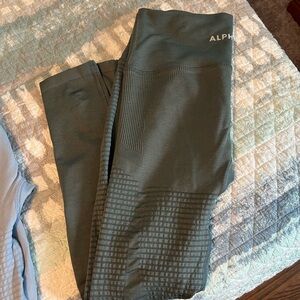 Alphalete Kids Forest Green Leggings